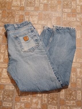 Carhartt Men's Light Wash Relaxed Jeans 36x32